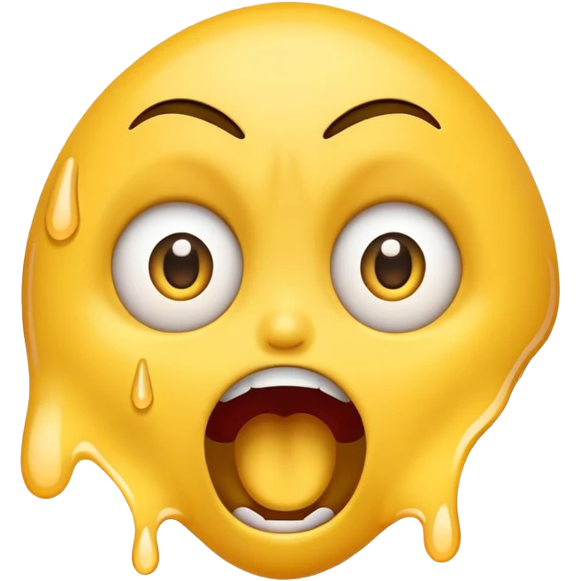 Emoji screaming with wide eyes, and tears emoji