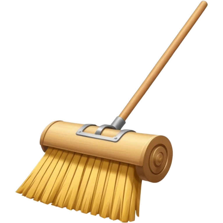 create a broom emoji sweeping dust emoji