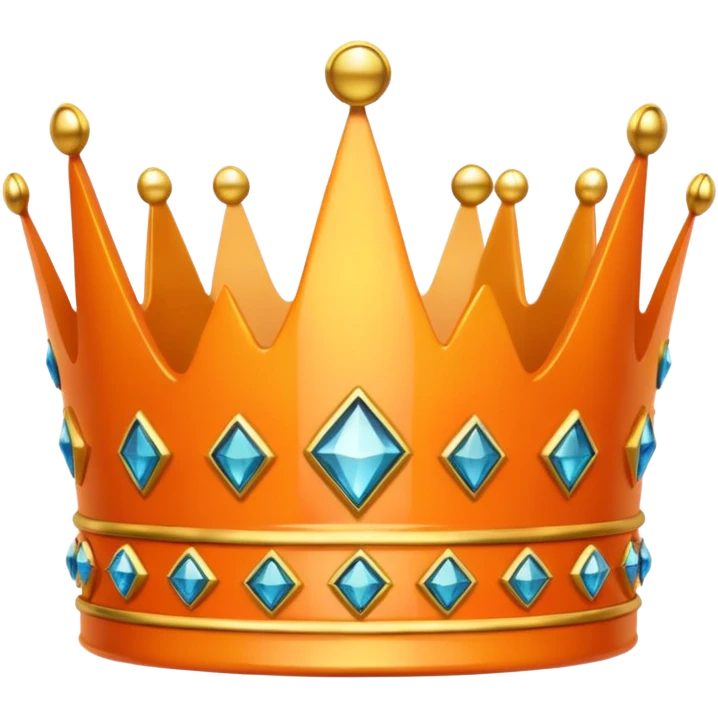 create ma a copy and paste emoji of a orange crown emoji