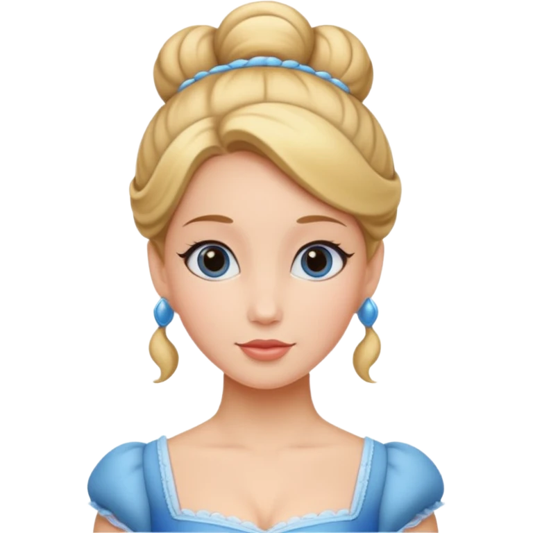 cendrillon elle a les cheveux relevés emoji