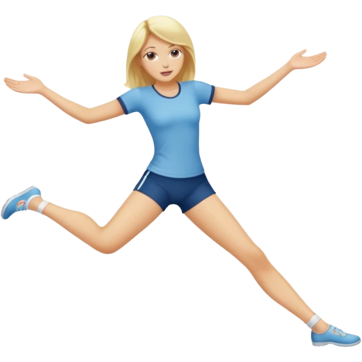 Naked blonde woman legs spread emoji