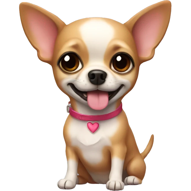 A chihuahua in love  emoji