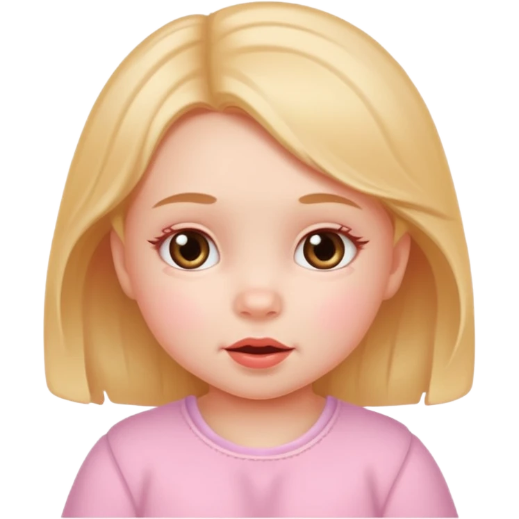 Cute girl baby emoji