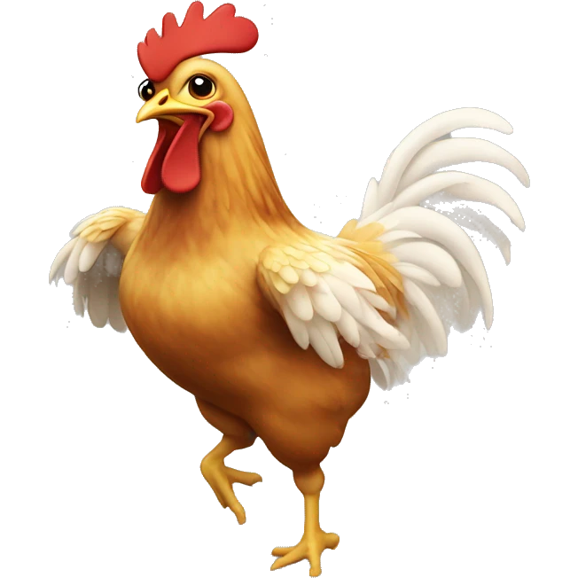 Chicken jumping  emoji