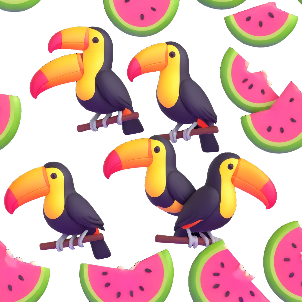 toucan and guava together emoji