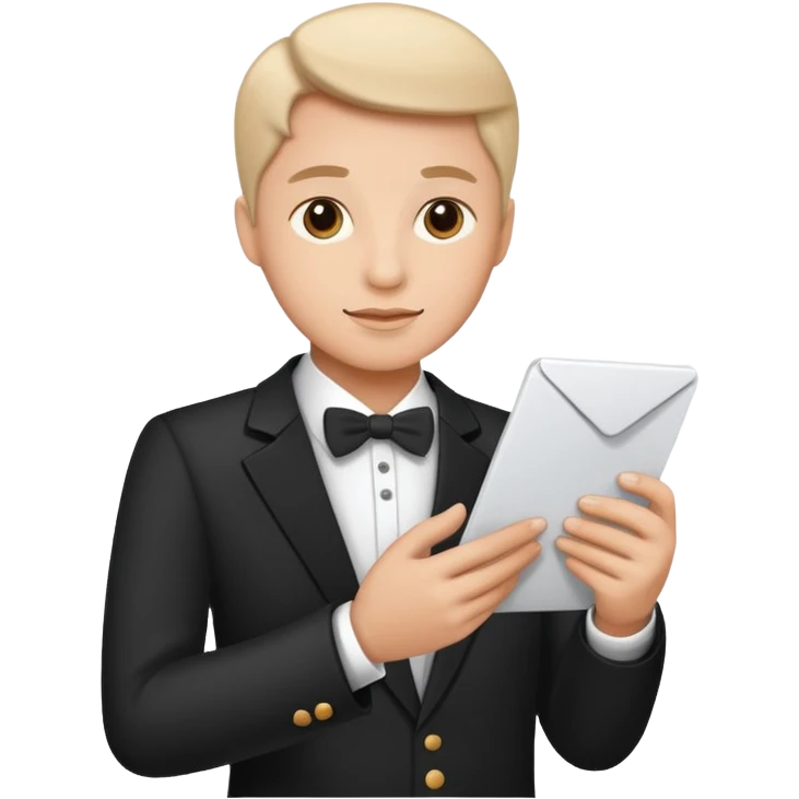 letter in the concierge emoji