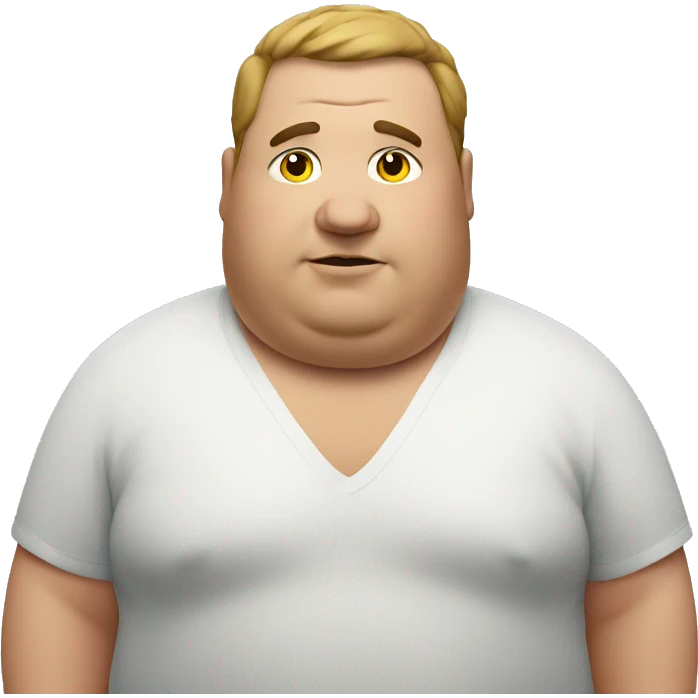 Obese man emoji