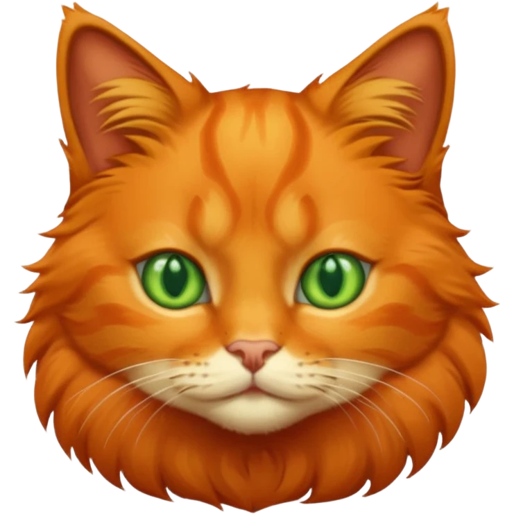 A orange cat emoji