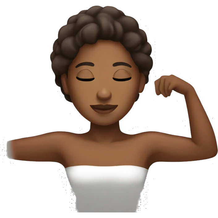 Massage with brown skin emoji