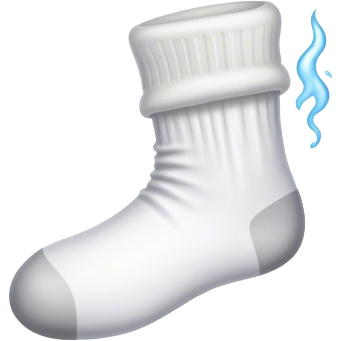 White sock with stink fume emoji