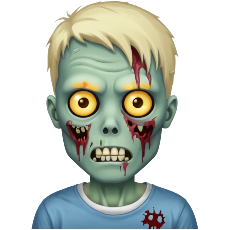 Faça um zombie com uma blusa na emoji