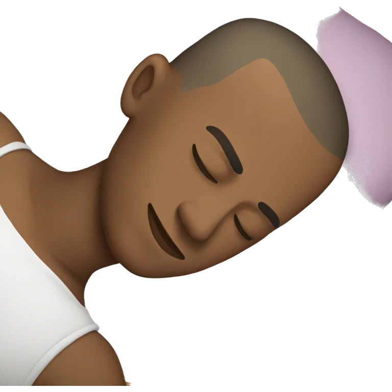 sleeping male with buzz cut emoji