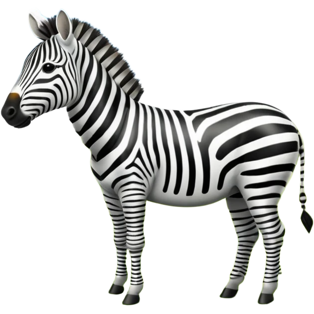 zebra grazing emoji