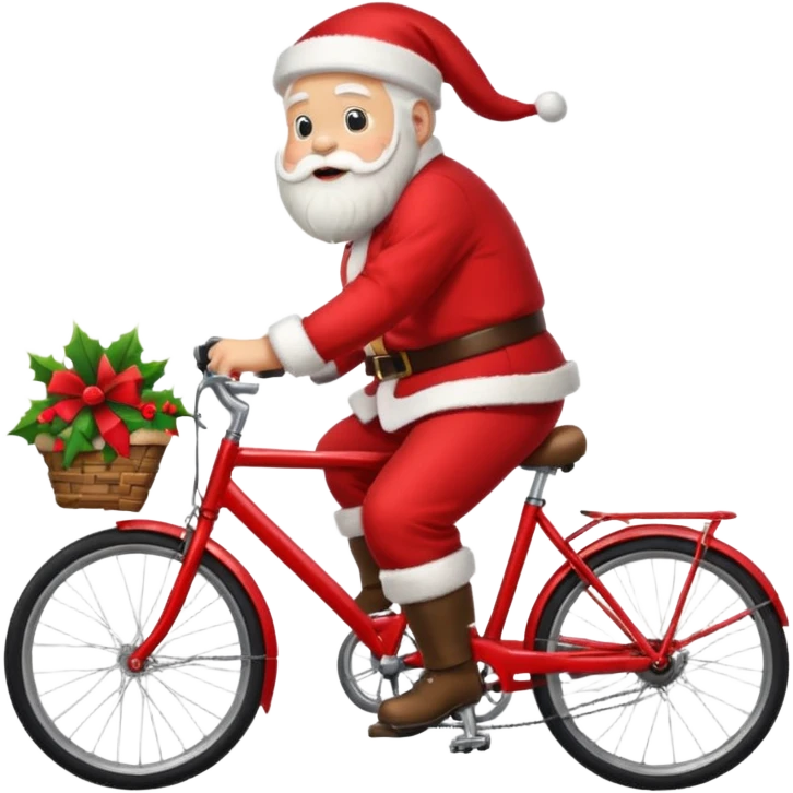 santa on bike emoji