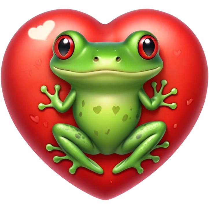 Frog heart emoji