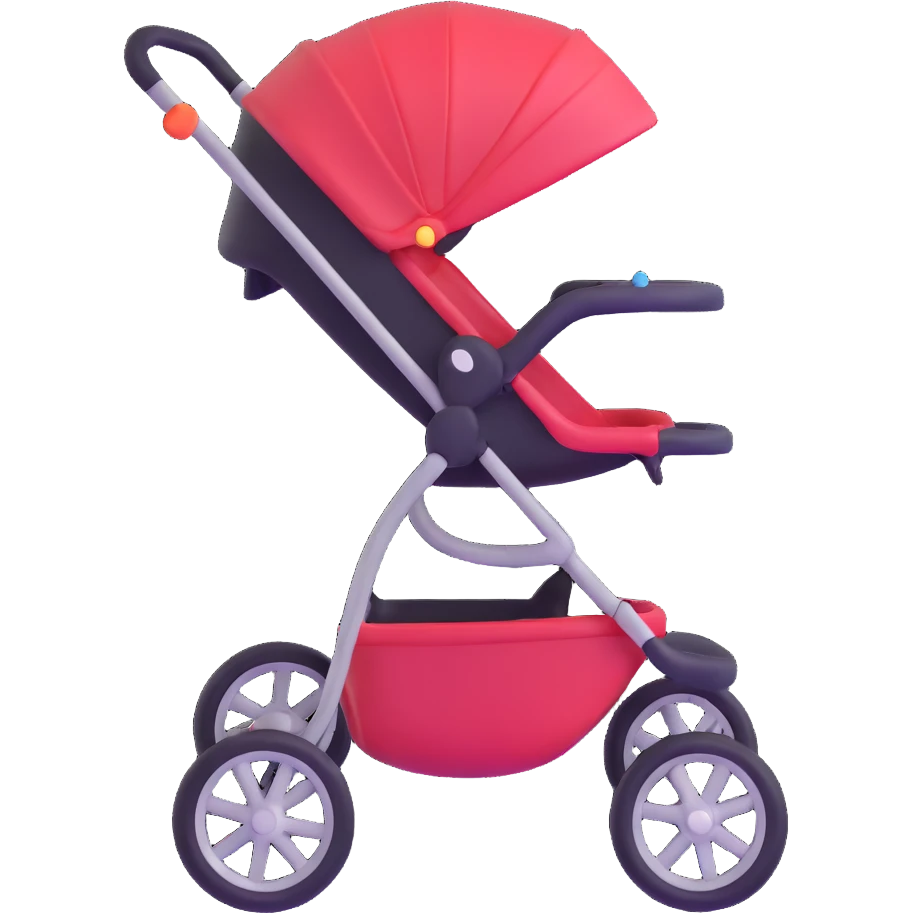 stroller doing a dramatic wheelie emoji