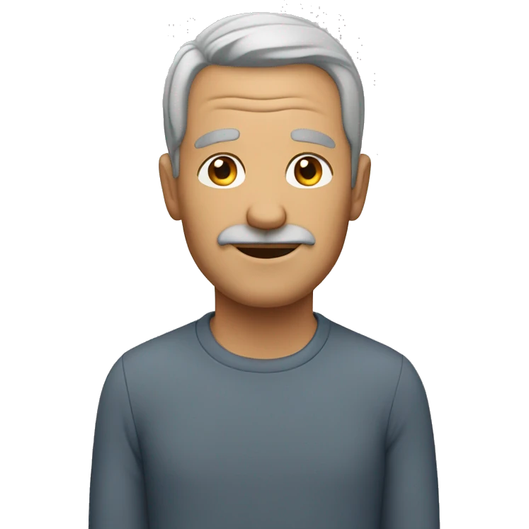 middle-aged man emoji