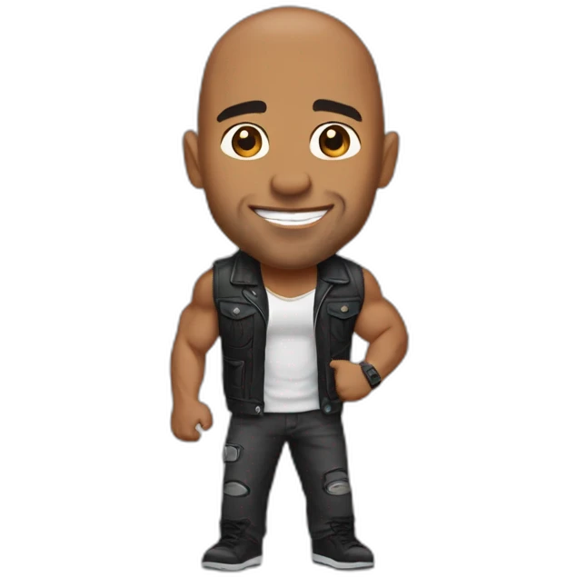 the rock qui gifle qulquin emoji
