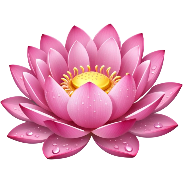 lotus flower with sparkles emoji