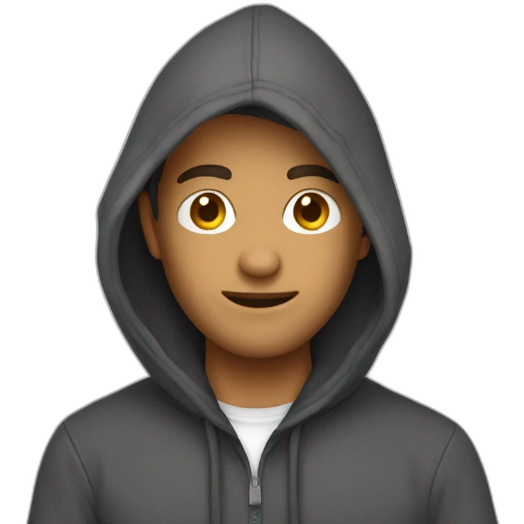 hoodie man emoji