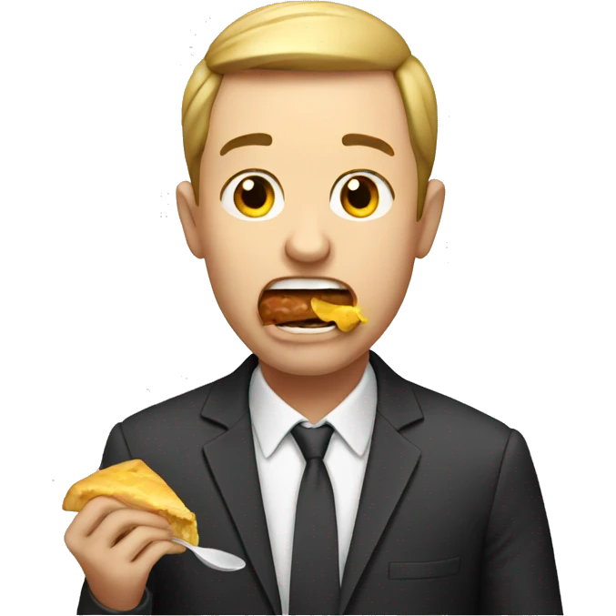 man eating  emoji