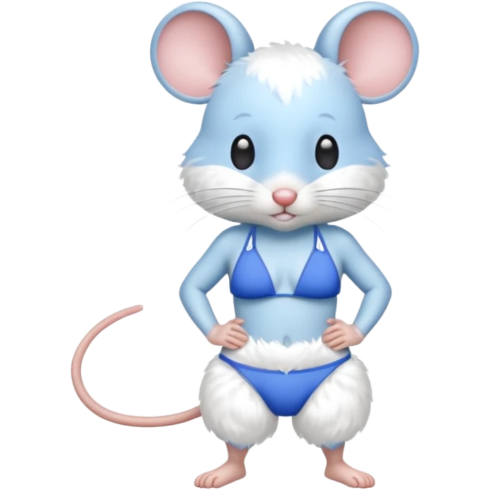 Mouse 🐰 with bikini 👙  emoji