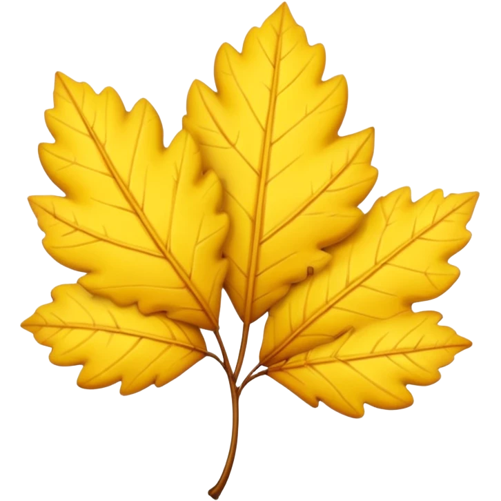 yellow leaves emoji
