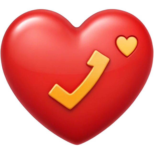 Heart with a J in it emoji
