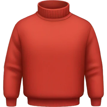 Red pullover emoji