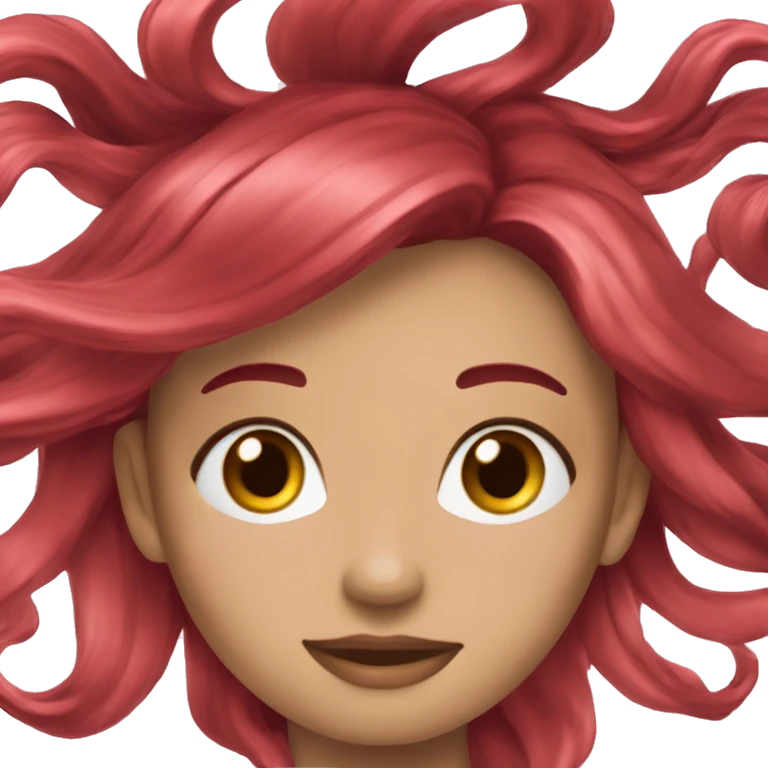 La sirenita cabello rojo emoji