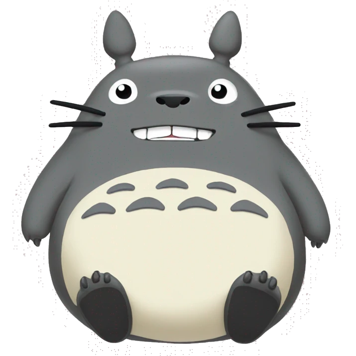 Totoro laughing  emoji