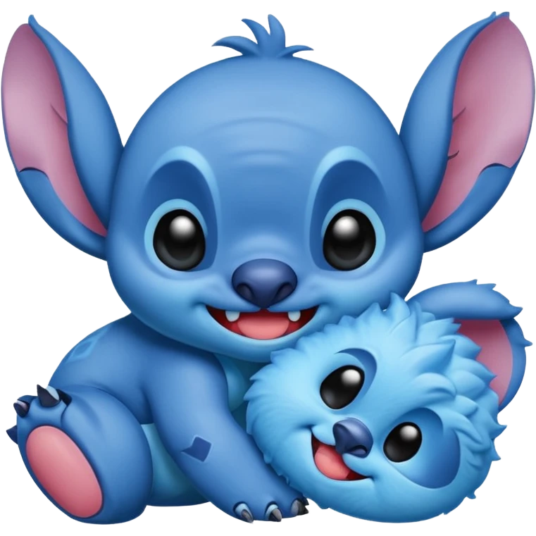 Stitch with kiss emoji