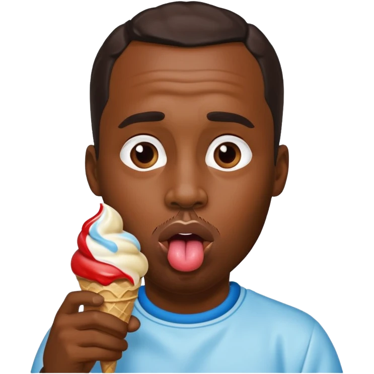 P. Diddy licking ice cream emoji