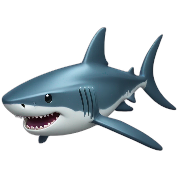 Shark with costards emoji