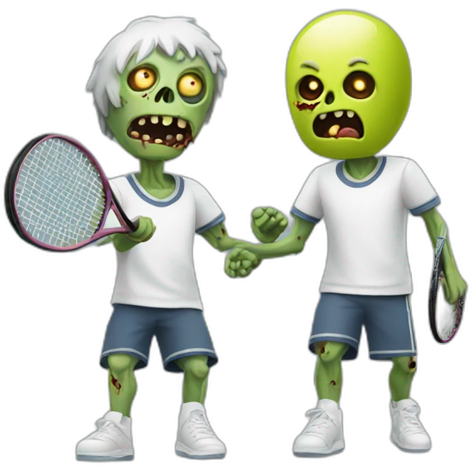two-zombies-playing-tennis emoji