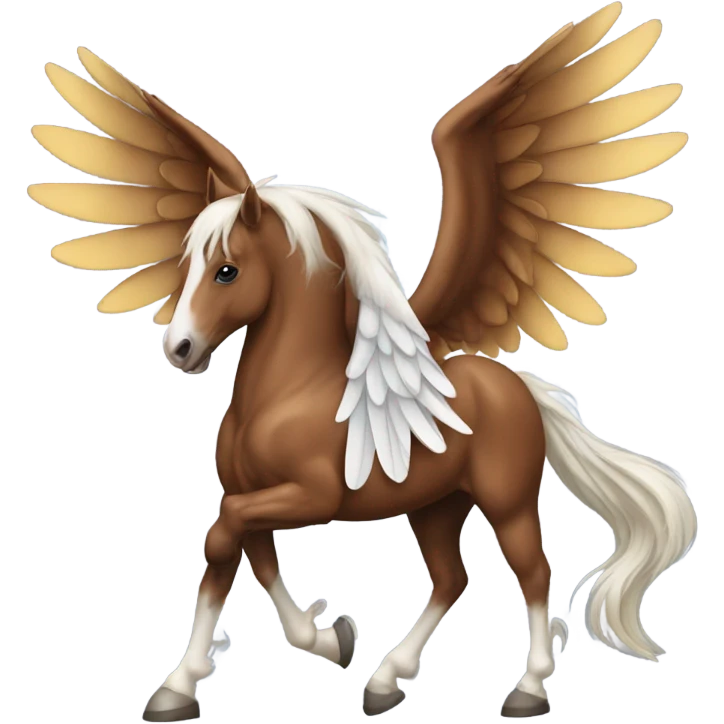 American Saddle Horse with wings emoji