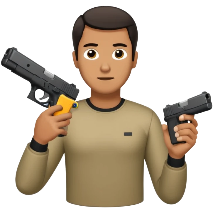 GUY HOLDING A GLOCK 19 GEN 5 emoji