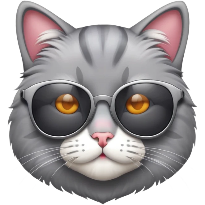 Cat wearing sunglasses emoji