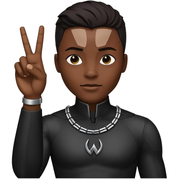 Wakanda forever hand sign 🙅 emoji