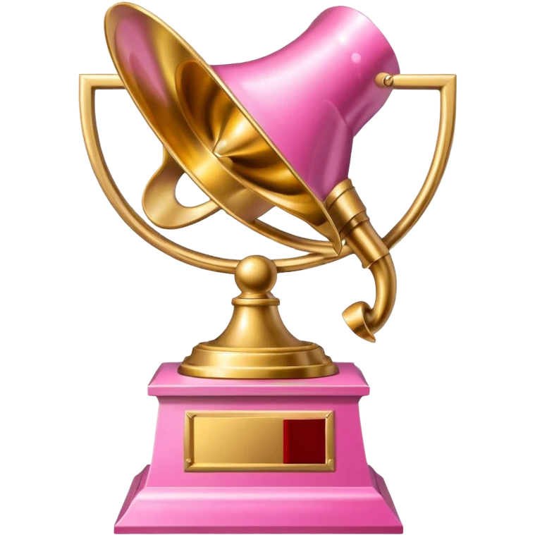 Pink Grammy trophy emoji