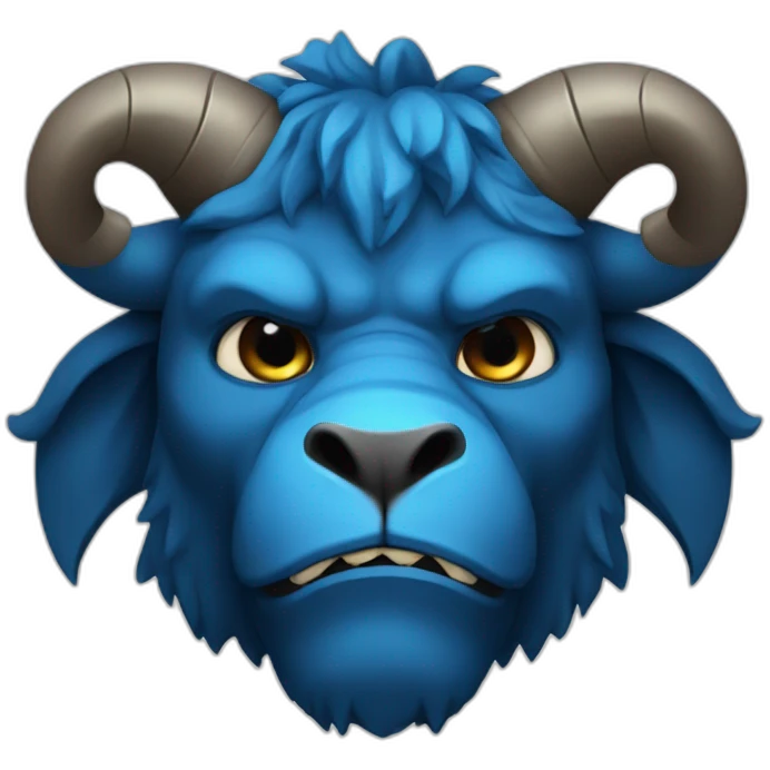 blue Minotaur emoji
