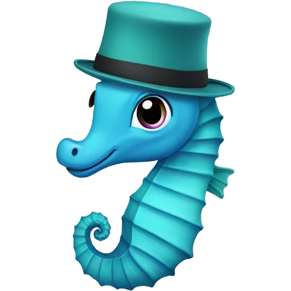 Seahorse with a hat emoji