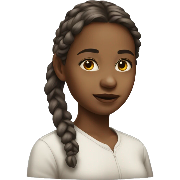 realistic portrait of girl emoji