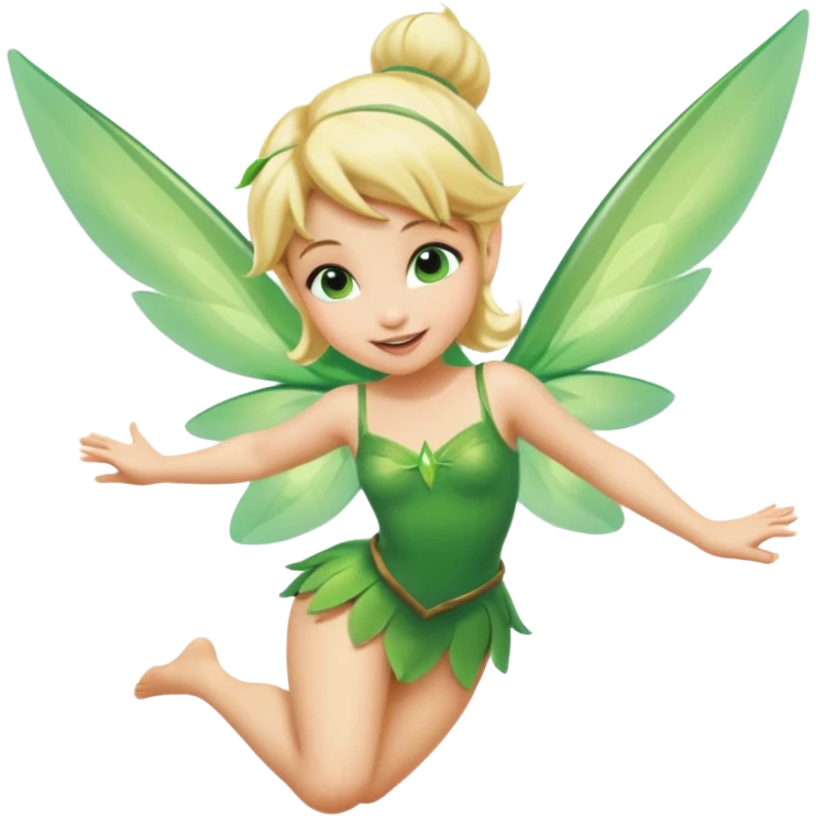 tinkerbell flying emoji