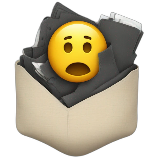 chaos coming out of a pocket emoji