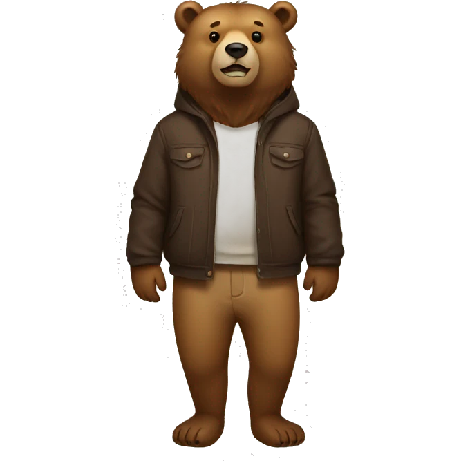 BEAR full body emoji