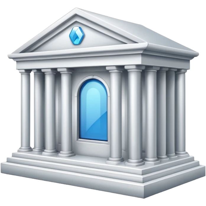 glitter white bank emoji