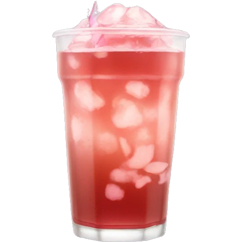 cherry blossom ice tea emoji