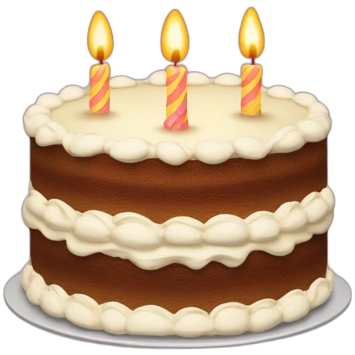 Tarta de cumpleaños emoji
