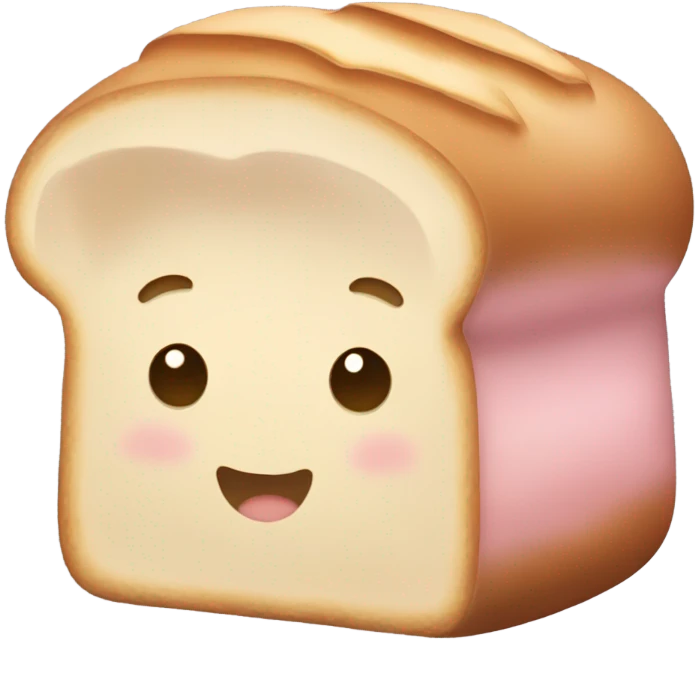 Pink loaf of bread  emoji